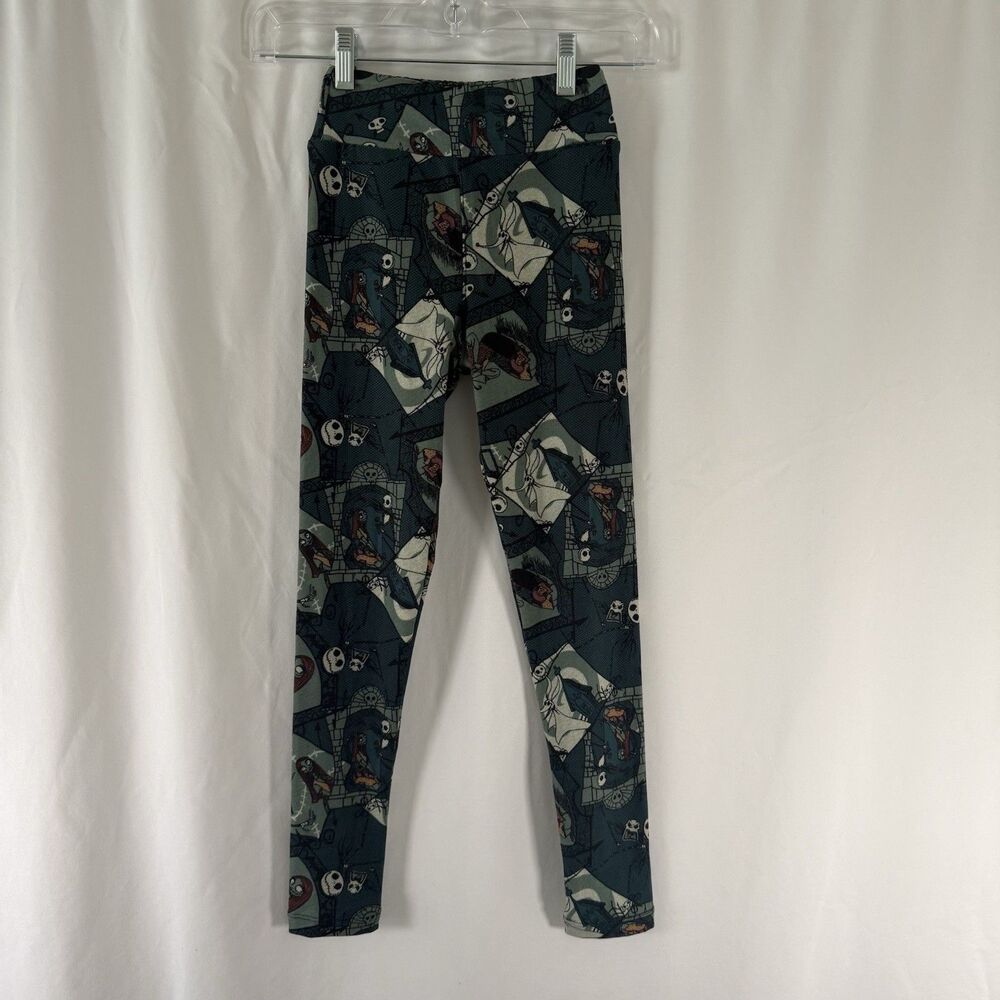 Lularoe Jack Skellington Sally Print Leggings Girls Tween Stretch Pull On